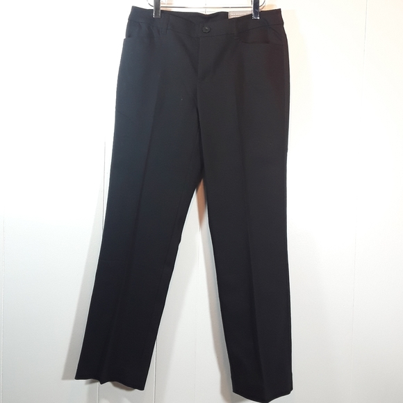 NWT straightleg uptown size 4 SHORT  black trouser pants - Picture 1 of 6